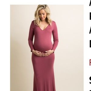 Pink Blush Maternity Dress